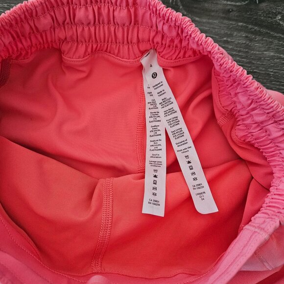 Lululemon Hotty Hot High-Rise Skirt Long Raspberry Cream Size 4 - Picture 4 of 4